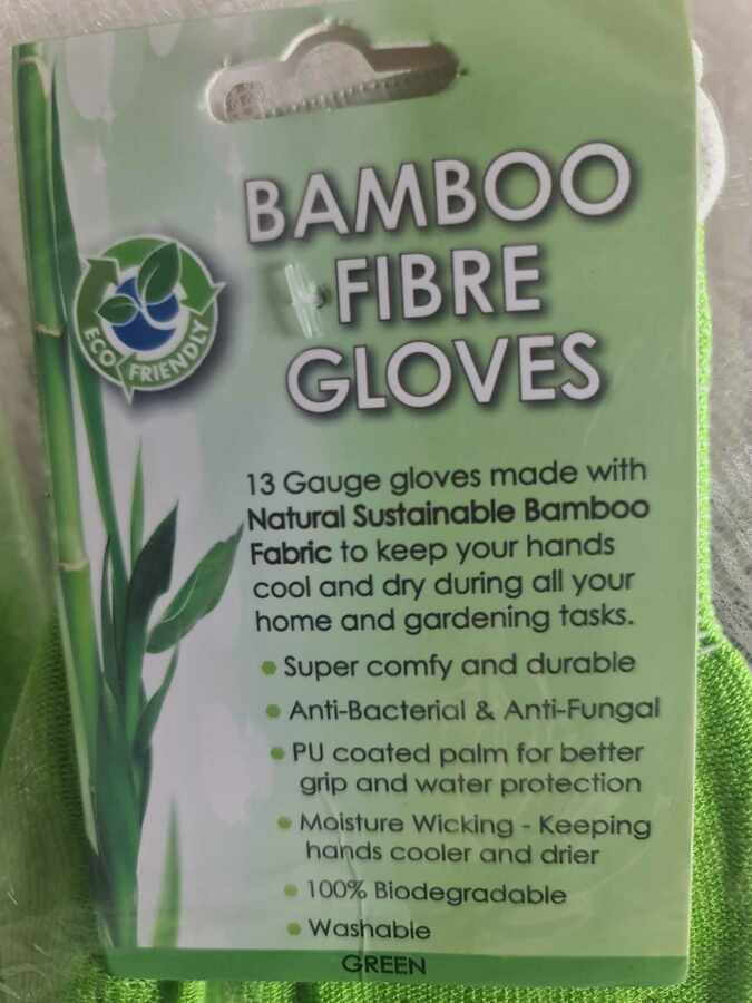 Bamboo Gardening Gloves - Large